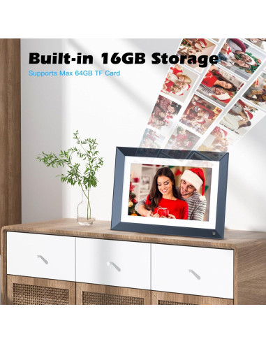 Marco de Fotos Digital WiFi Nethgrow 10.1" Pantalla Táctil 16GB
