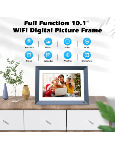 Marco de Fotos Digital WiFi Nethgrow 10.1" Pantalla Táctil 16GB