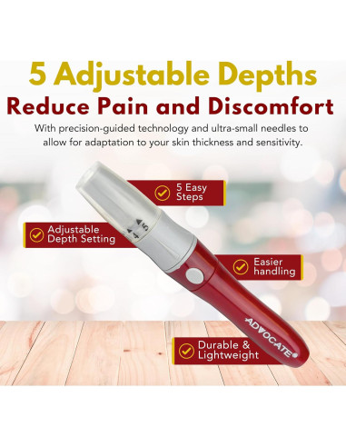 Dispositivo de Punción Advocate para Diabetes - Lanceta Ajustable
