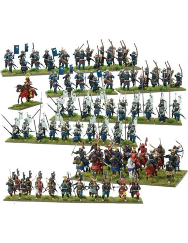 Ejército Inicial Samurai Warlord Games 28mm 100 Miniaturas