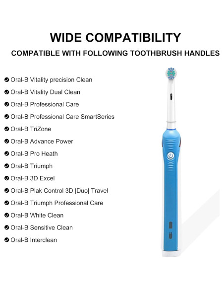 Cabezas de Cepillo de Dientes Eléctrico SetSail Oral B - 4 Unidades