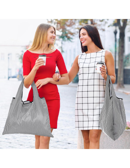 Bolsas de Compras Reutilizables Paterr 4 Piezas Plegables Impermeables