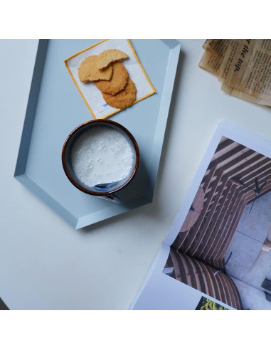 Taza de cerámica Selamica 532ml azul, diseño ergonómico