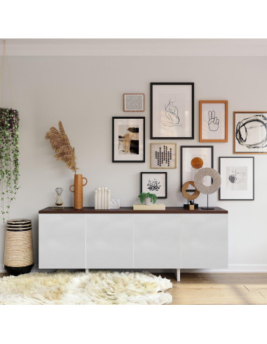 Papel Tapiz Autoadhesivo LOVADA Madera Blanca 44.45x254 cm