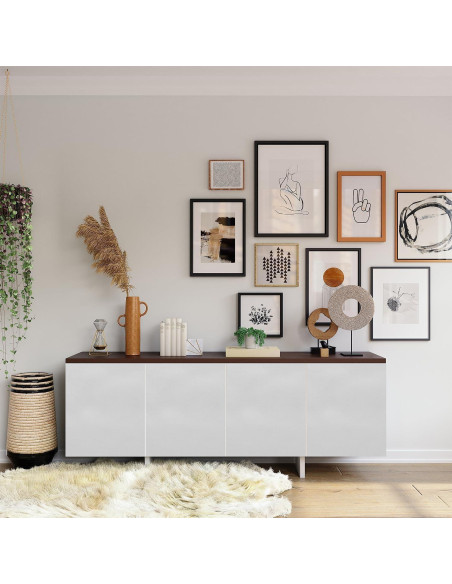 Papel Tapiz Autoadhesivo LOVADA Madera Blanca 44.45x254 cm