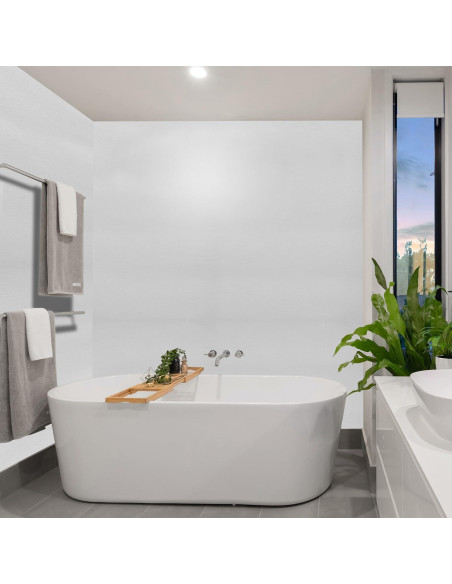 Papel Tapiz Autoadhesivo LOVADA Madera Blanca 44.45x254 cm