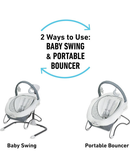 Columpio y Balancín Portátil Graco Soothe 'n Sway LX Derby