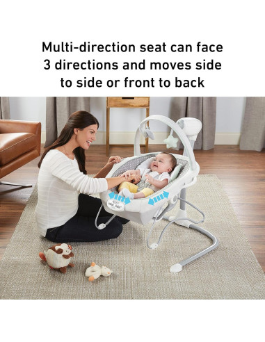 Columpio y Balancín Portátil Graco Soothe 'n Sway LX Derby