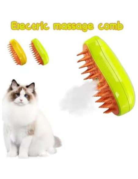 Cepillo de Vapor 3 en 1 HooBest para Mascotas Verde