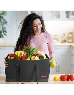 Bolsa de Compras Reutilizable MHOMER Grande Impermeable 56x28x34cm 2