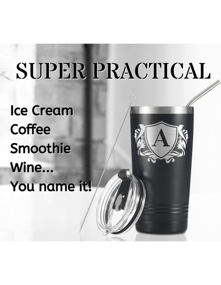 Taza de Viaje Personalizada Onebttl 590ml con Inicial H