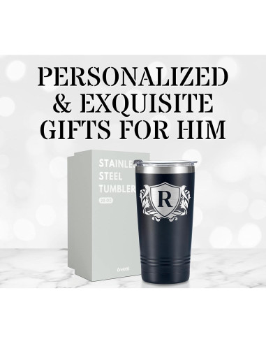 Taza de Viaje Personalizada Onebttl 590ml con Inicial H