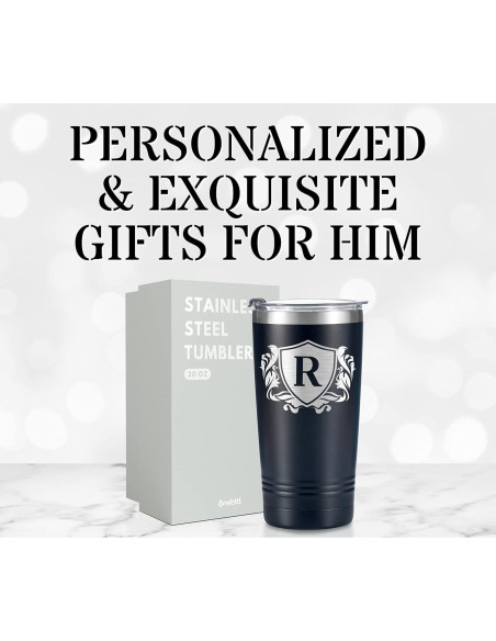 Taza de Viaje Personalizada Onebttl 590ml con Inicial H