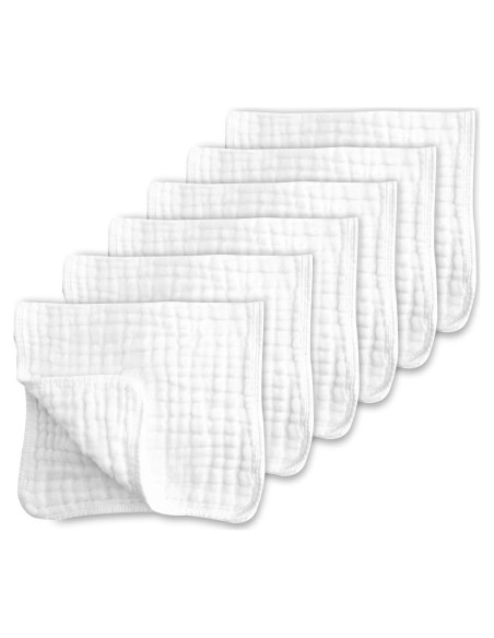 Paños de Eructo CottCare 100% Algodón 50.8x25.4cm Pack 6 Paños de Eructo CottCare 100% Algodón 50.8x25.4cm Pack 6