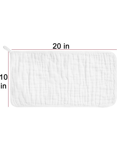 Paños de Eructo CottCare 100% Algodón 50.8x25.4cm Pack 6