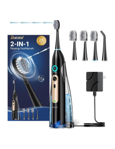 Cepillo de dientes eléctrico Ducard 3 en 1 con irrigador portátil