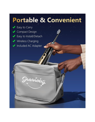 Cepillo de dientes eléctrico Ducard 3 en 1 con irrigador portátil