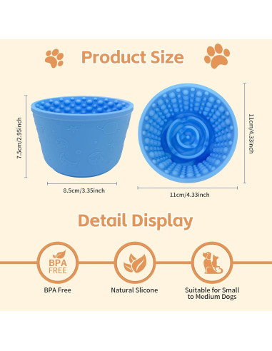 Cuenco de Silicona Antideslizante para Perros SmartTail 10.9cm