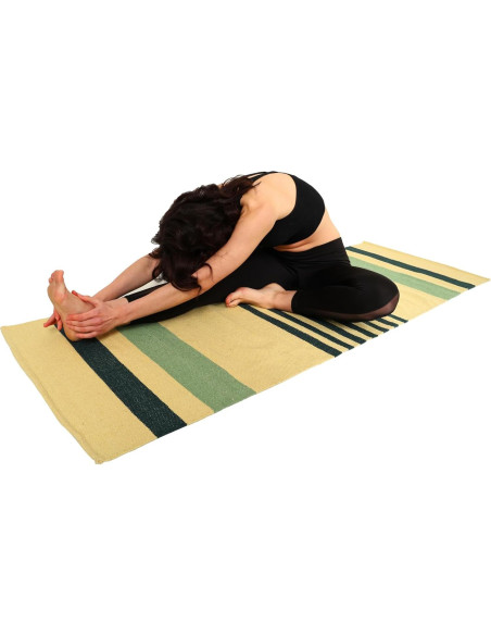 Alfombra de Yoga BEEATTIRE Algodón Antideslizante 182x66 cm