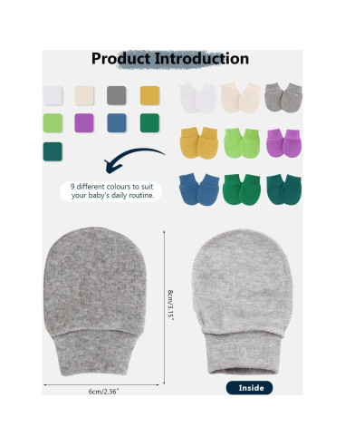 Mitones para Bebés Recién Nacidos Zurlefy - Sin Rasguños