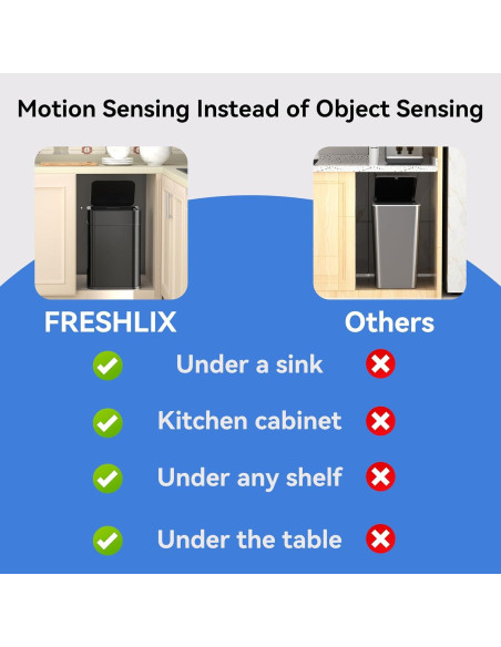 Basurero Automático 6 Galones Aimashi Acero Inoxidable Tapa Silenciosa