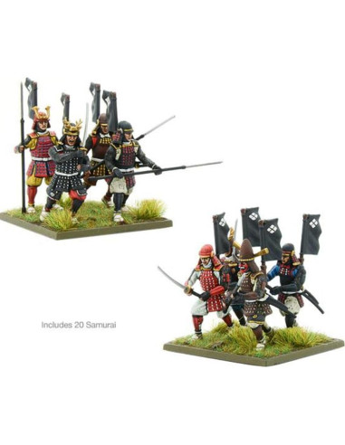 Ejército Inicial Samurai Warlord Games 28mm 100 Miniaturas