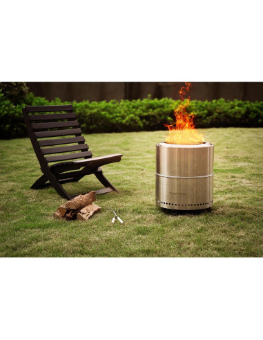 Hoguera Sin Humo GREENVINES 38 cm Acero Inoxidable Portátil