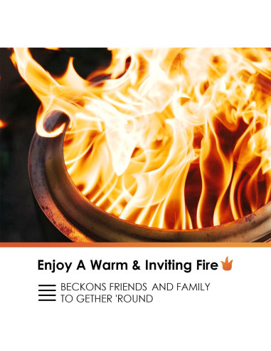 Hoguera Sin Humo GREENVINES 38 cm Acero Inoxidable Portátil