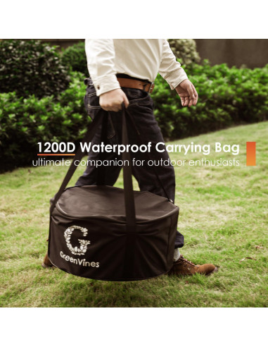 Hoguera Sin Humo GREENVINES 38 cm Acero Inoxidable Portátil