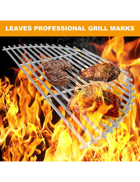 Rejilla de Cocción BBQ-PLUS de Acero Inoxidable 45.72 cm