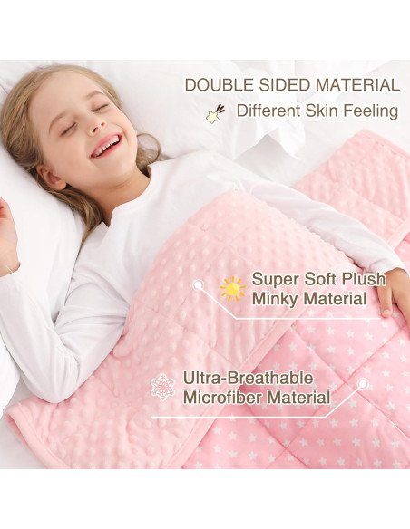 Manta con Peso Alomidds 91x122cm 1.36kg Estrella Rosa