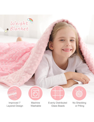 Manta con Peso Alomidds 91x122cm 1.36kg Estrella Rosa