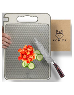 Tabla de Cortar Acero Inoxidable Kobiva 36.8x25.4cm Antideslizante