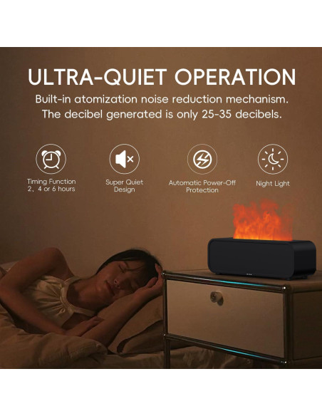 Difusor de Aceite Esencial Yaledi 250ml con Control Remoto