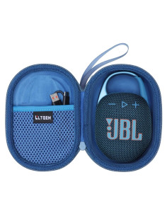Funda LTGEM para Altavoz JBL Clip 4/5 - Impermeable Azul