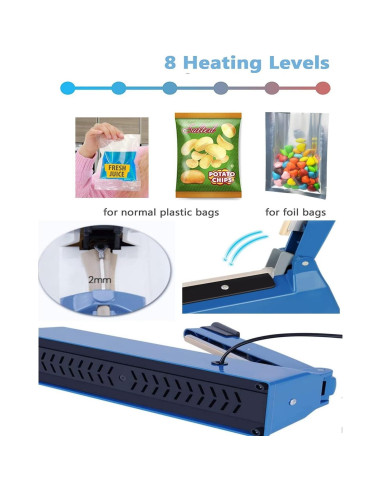 Sellador de Calor Jinhong 20.32 cm para Bolsas PE PP