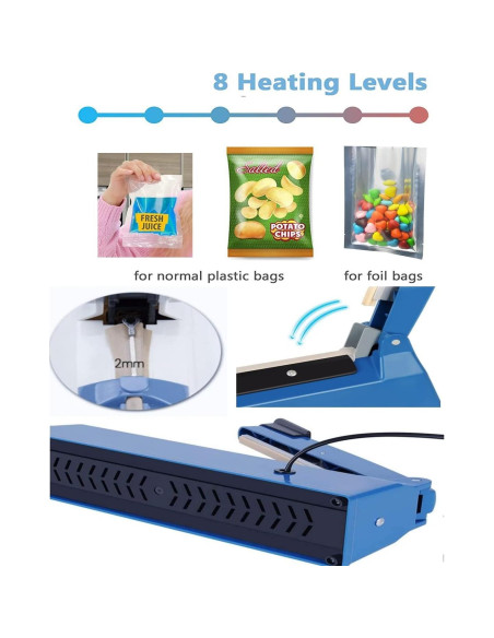 Sellador de Calor Jinhong 20.32 cm para Bolsas PE PP