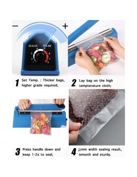 Sellador de Calor Jinhong 20.32 cm para Bolsas PE PP