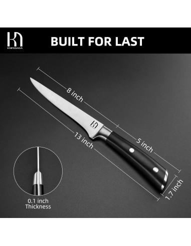 Cuchillo de Deshuesar 15 cm KnifeSaga Acero Inoxidable Afilado