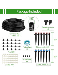 Kit de Riego por Goteo Automático Mornajina 33.5m 6.35mm 2