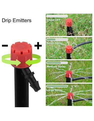 Kit de Riego por Goteo Automático Mornajina 33.5m 6.35mm