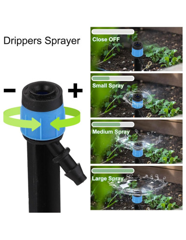 Kit de Riego por Goteo Automático Mornajina 33.5m 6.35mm