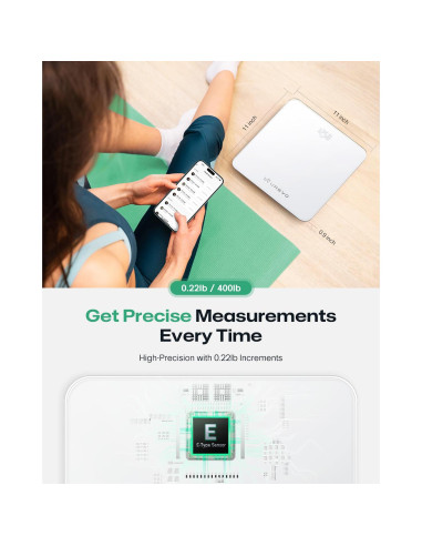 Báscula Inteligente UREVO SmartFit 180 kg con App y LED
