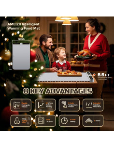 Alfombrilla Calentadora de Comida Dongguan 61x38cm 9 Temperaturas 2
