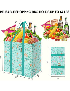 Bolsas de Compras Reutilizables Baleine 4 Pk Paseo Primavera 2
