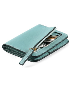 Cartera Pequeña GAEKEAO de Cuero con Bloqueo RFID para Mujeres