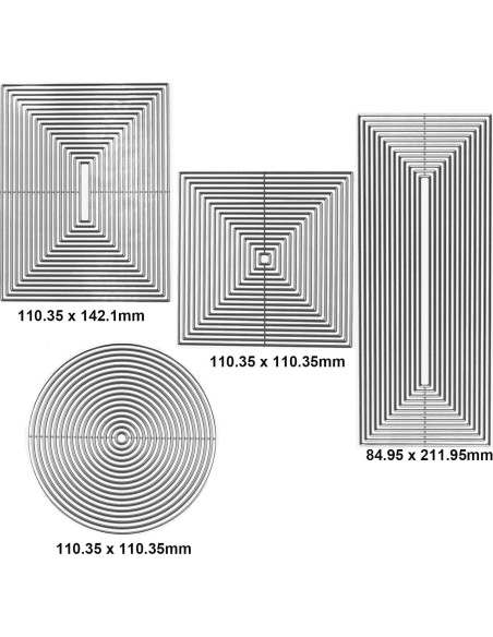 Juego de 4 Troqueles de Corte de Metal CYFUN para Manualidades