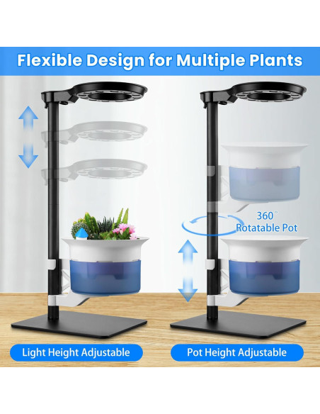 Kit de Terrario E SUPEREGROW con Luz de Crecimiento y Autorriego