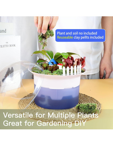 Kit de Terrario E SUPEREGROW con Luz de Crecimiento y Autorriego