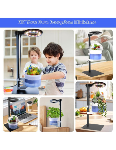 Kit de Terrario E SUPEREGROW con Luz de Crecimiento y Autorriego